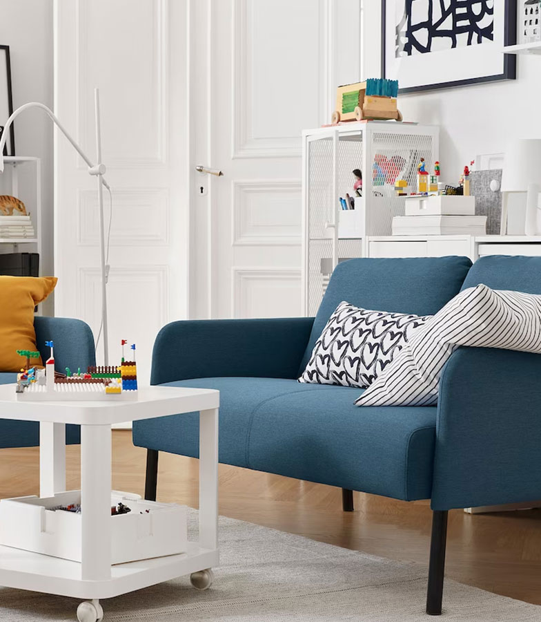Kmax Fabric Loveseat Sofa Chair for Living Room - 图片 4