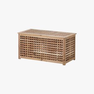 Ikea Hol Acacia Side Table Wooden