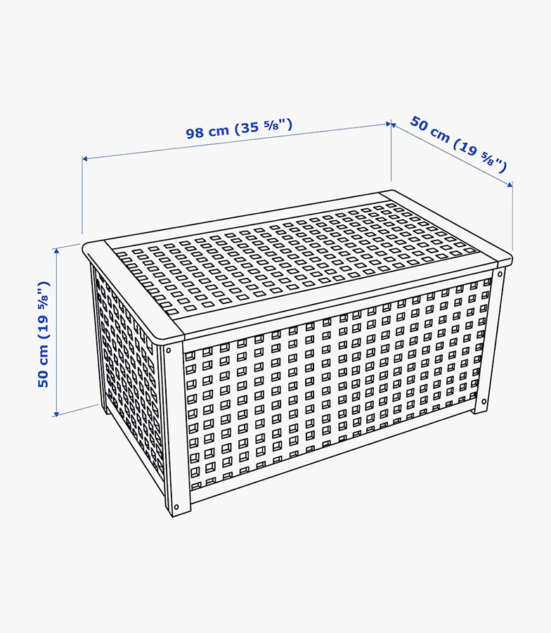 Ikea Hol Acacia Side Table Wooden - 图片 6