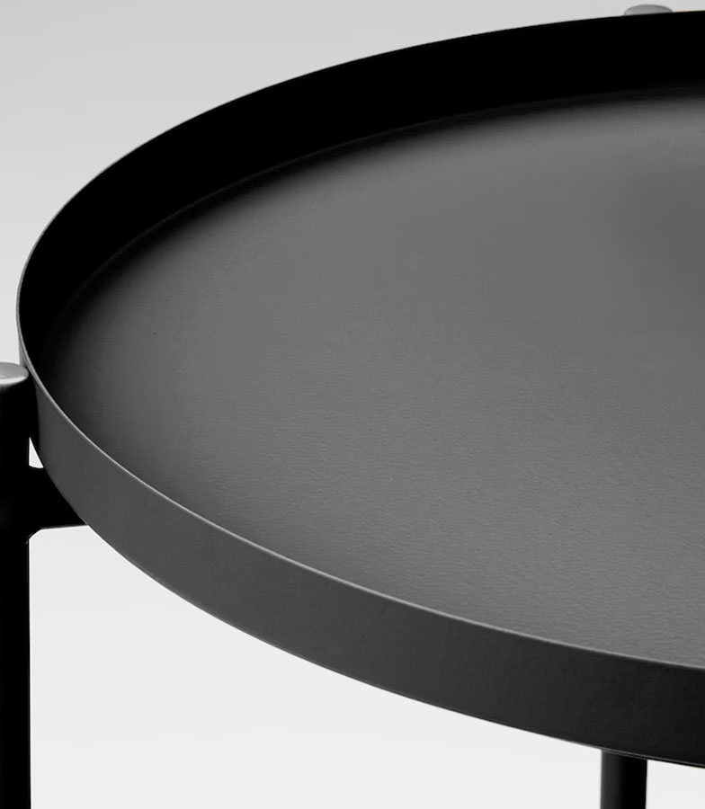 IKEA Gladom Tray Table Black 504.119.90 Size - 图片 2